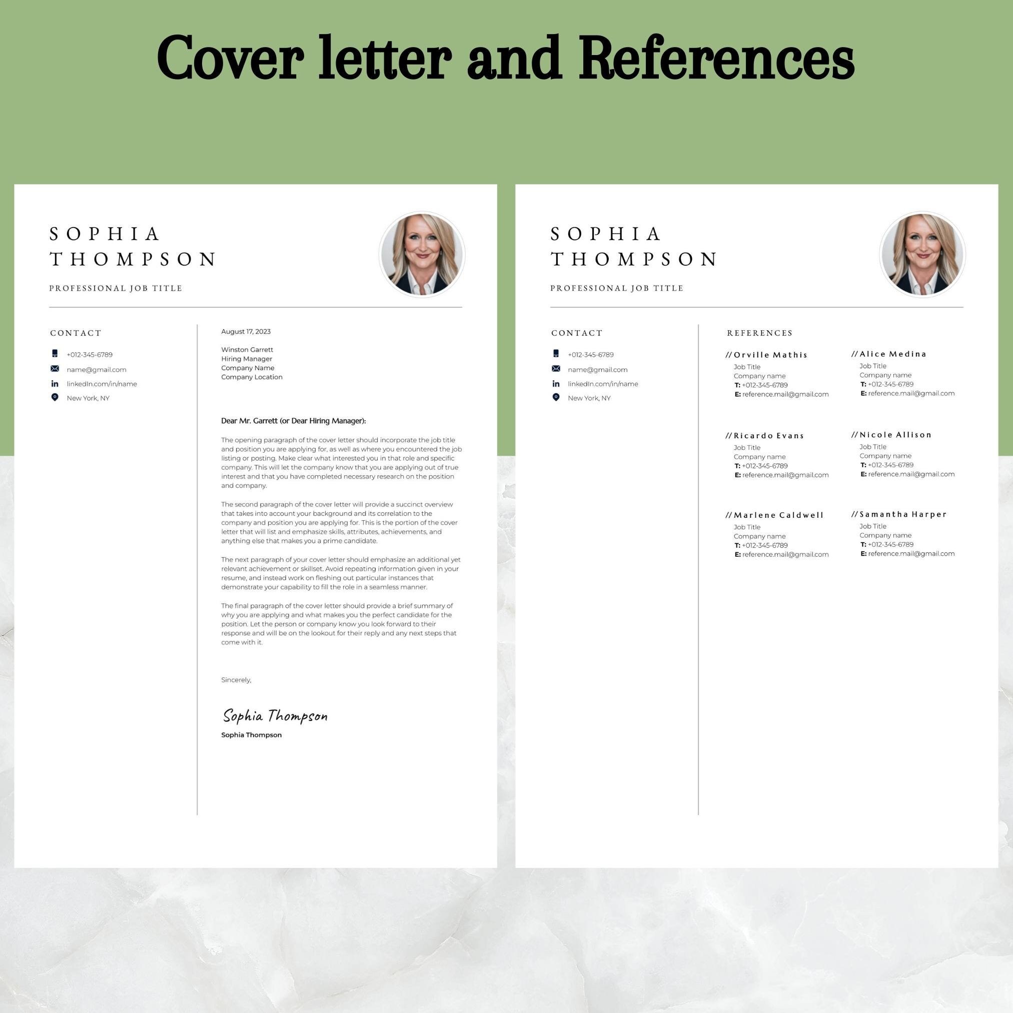 Resume Template Google Docs, Finance CV Template, Resume Cover Letter