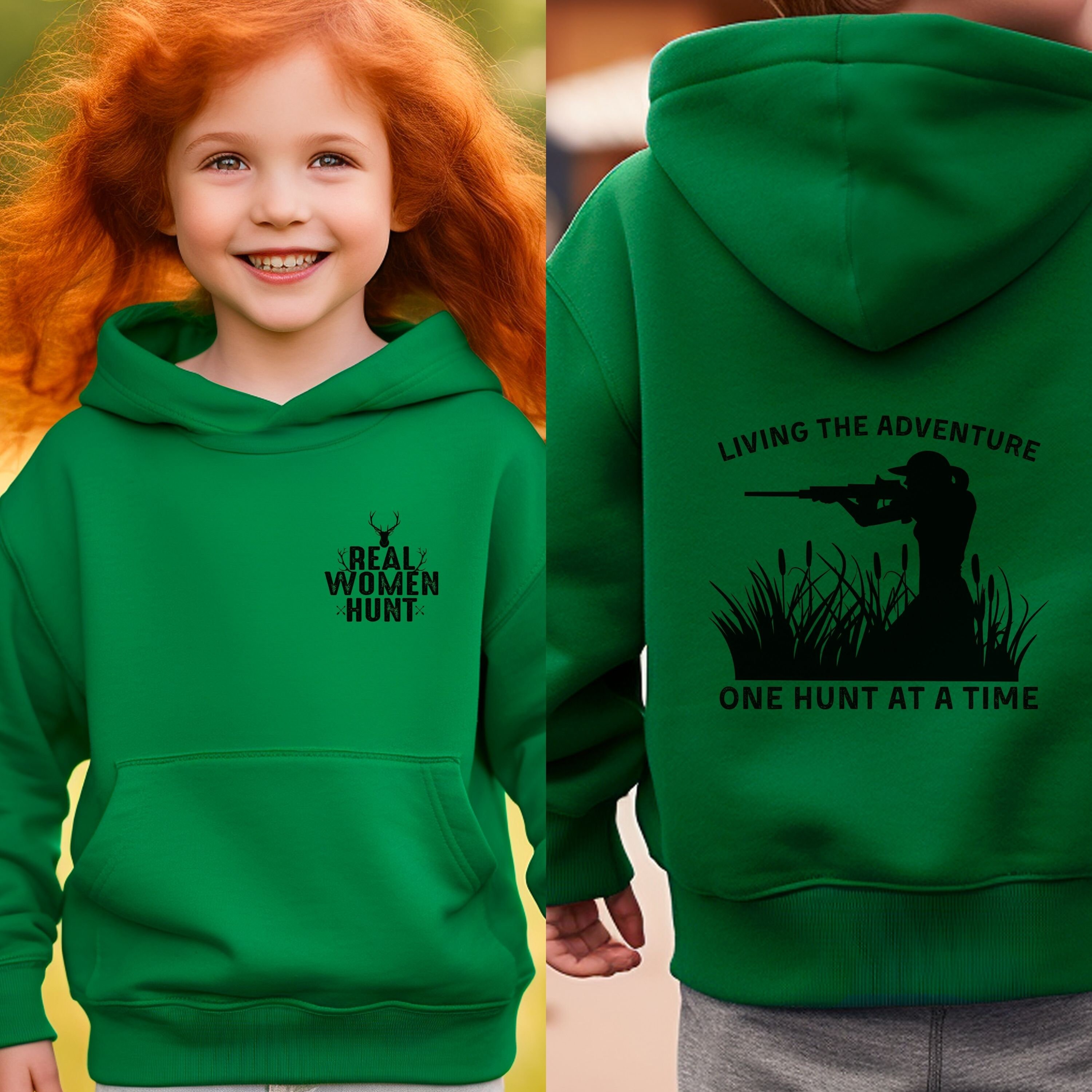 Real Women Hunt Hoodie, Hunt Like a Girl Shirt, Hunting Woman Shirt