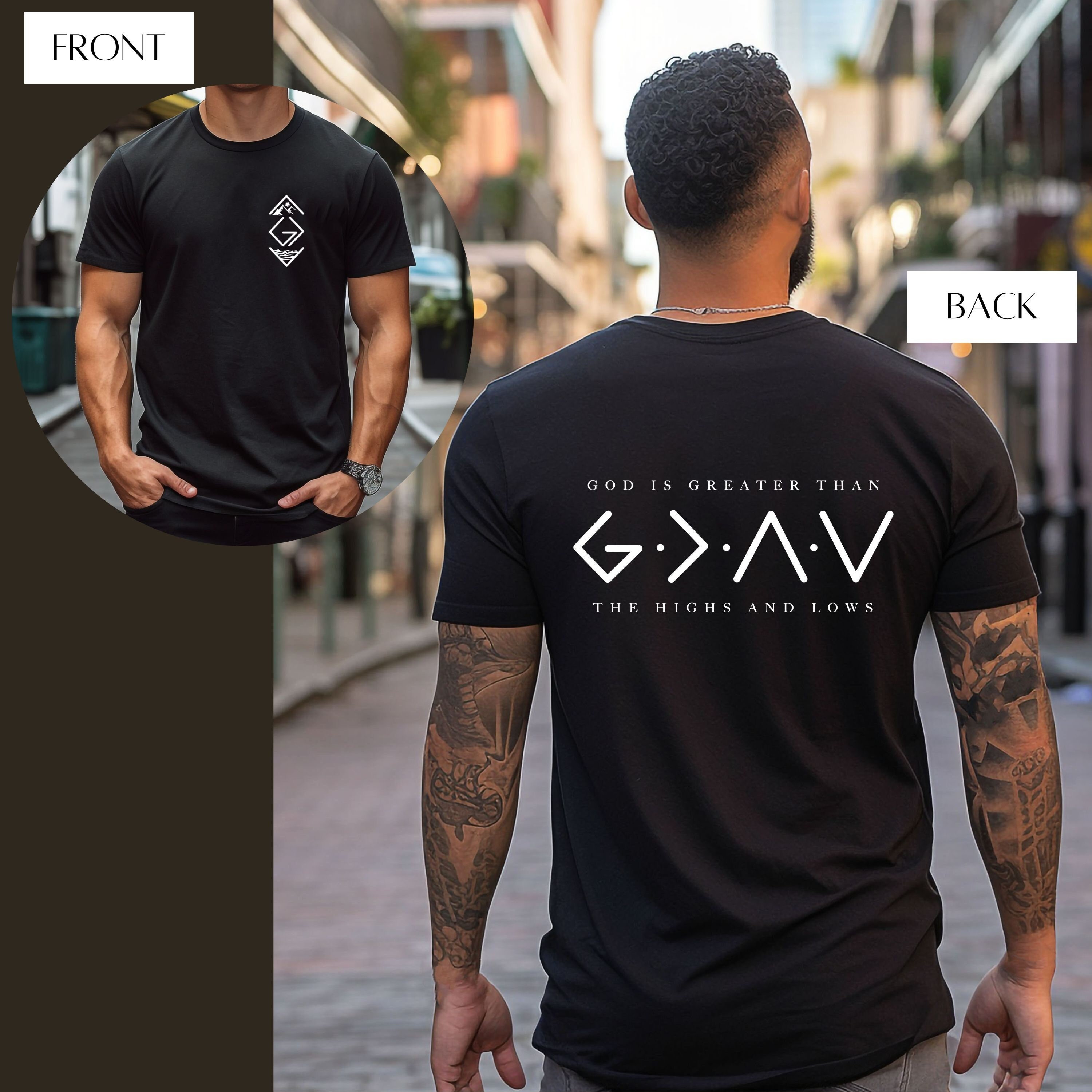 God is Greater Than the Highs and Lows Shirt, Christian Shirt