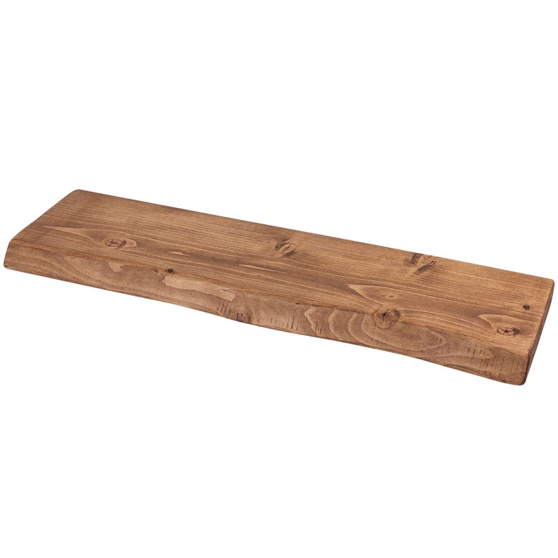 Étagère flottante rustique Farmhouse Live Edge 22x3,8 cm : Loft industriel, bois vintage, bois, supports et livraison incluse image 7