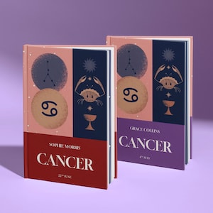 Cancer Birthday Gift, Personalised Cancer Book - Powerful Edition, Perfect Zodiac Birthdate Gift
