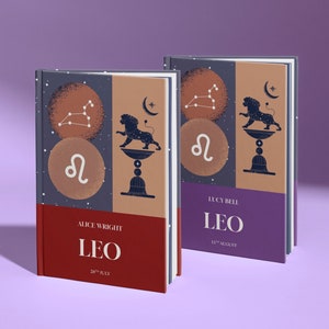 Leo Birthday Gift, Personalised Leo Book - Powerful Edition, Perfect Zodiac Birthdate Gift