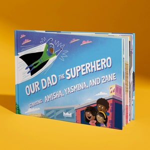 Komiks Superbohater Tata - Spersonalizowany prezent na Dzień Ojca - Prezent dla Taty - Spersonalizowana historia Superbohatera Ojca z imieniem i awatarem