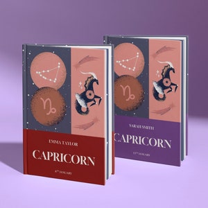 Capricorn Birthday Gift, Personalised Capricorn Book - Powerful Edition, Perfect Zodiac Birthdate Gift