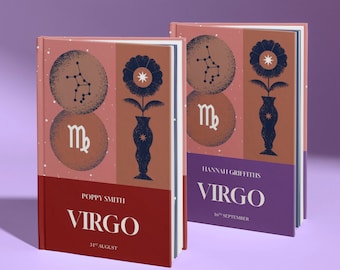 Virgo Birthday Gift, Personalised Virgo Book - Powerful Edition, Perfect Zodiac Birthdate Gift