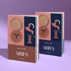 Aries Birthday Gift, Personalised Aries Book - Powerful Edition, Perfect Zodiac Birthdate Gift