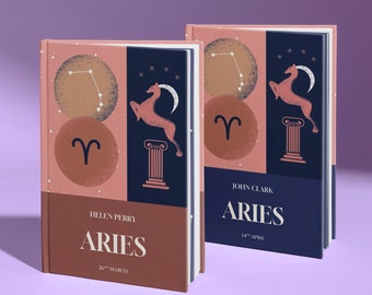 Aries Birthday Gift, Personalised Aries Book - Powerful Edition, Perfect Zodiac Birthdate Gift