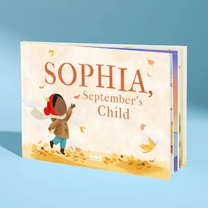 Livre-cadeau personnalisé pour enfant de septembre - Livre d'histoires d'anniversaire de septembre pour enfants - Cadeau du mois d'anniversaire pour garçon ou fille