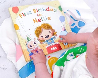 Personalised First Birthday Book, Keepsake Gift for Boys & Girls, Grandchild's 1st Birthday Present, Gift Idea for One Year Olds