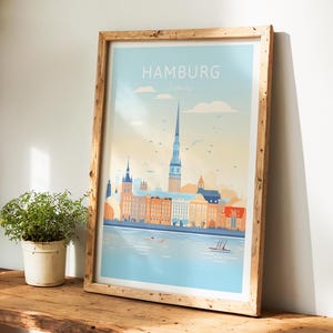 Hamburg Poster, Hamburg Print – Germany Wall Art for Home Decor, the Perfect Gift and Lasting Travel Memory | Art Print