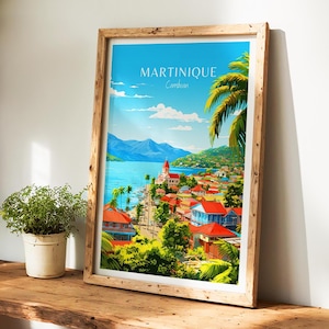 マルティニーク旅行ポスター - ご自宅のインテリアに最適なカリブ海のウォールアート。完璧なギフトといつまでも残る旅の思い出に | アートプリント