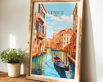 Venice Travel Poster - Venice Poster - Italy wall art for home decor, the perfect gift and a lasting memory | Art Print