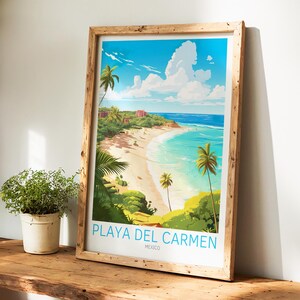 Playa del Carmen Poster - Mexico Wall Art for Home Decor, the perfect gift and a lasting memory | Art Print