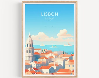 Lisbon Travel Poster - Portugal Wall Art for Home Decor, the Perfect Gift and a Lasting Travel Memory | Art Print Print