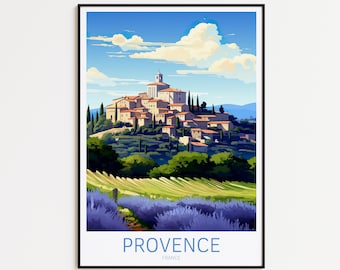 Affiche de voyage Provence Affiche France Affiche Provence Affiche vintage Affiche de voyage Provence Affiche Rétro Provence Cadeau de voyage