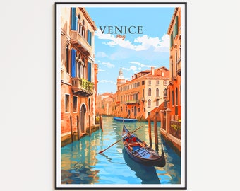 Venice Travel Poster - Venice Poster - Italy wall art for home decor, the perfect gift and a lasting memory | Art Print