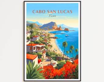 Cabo San Lucas Travel Poster - Mexico Wall Art for Home Decor, the Perfect Gift and a Lasting Travel Memory | Art Print Print