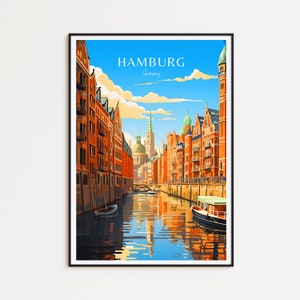Hamburg Poster, Hamburg Print – Germany Wall Art for Home Decor, the Perfect Gift and Lasting Travel Memory | Art Print