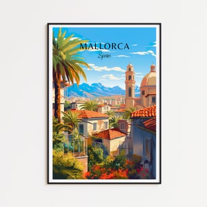 Mallorca travel poster - Spain wall art for home decor, the perfect gift and a lasting memory | Art print
