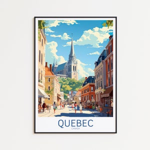 Poster di viaggio del Quebec, poster del Canada, poster vintage del Quebec, poster di viaggio del Quebec, poster retrò del Quebec, regalo di viaggio del Quebec, stampa artistica del Canada, arte murale