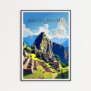 Machu Picchu Travel Poster Peru Poster Machu Picchu Vintage Poster Travel Poster Machu Picchu Retro Poster Machu Picchu Travel Gift Peru