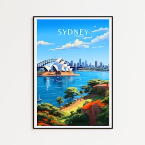 Sydney Travel Poster Australia Poster Sydney Vintage Poster Travel Poster Sydney Retro Poster Sydney Travel Gift