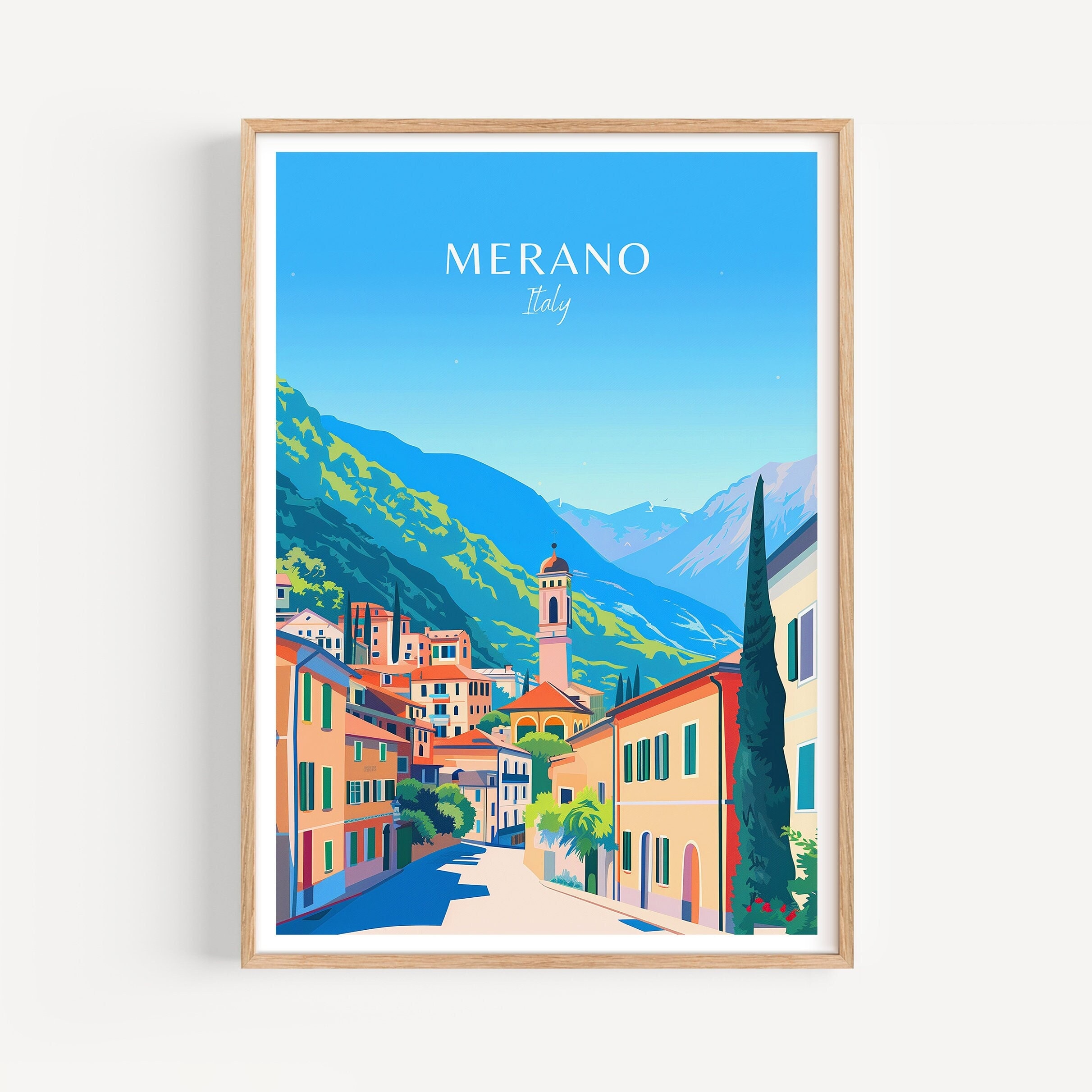 Merano Poster - Italy wall art, the perfect gift and a lasting travel memory | Art Print