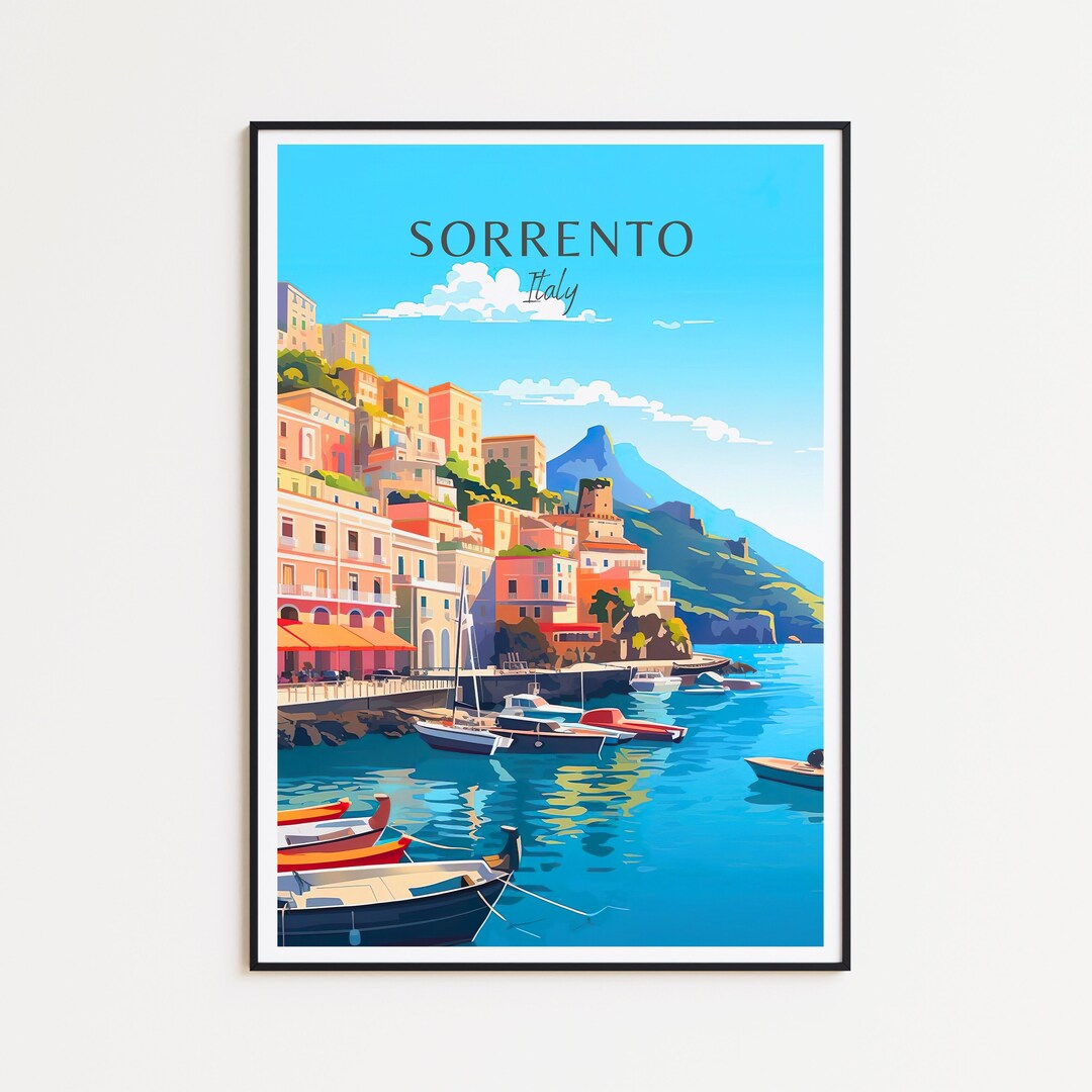 Sorrento Travel Poster Italy Wall Art for Home Decor, the Perfect Gift and a Lasting Memory Art ...