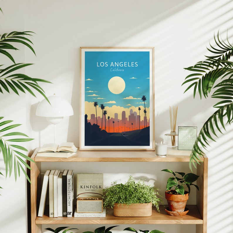 Los Angeles Travel Poster USA Wall Art for Home Decor, the Perfect Gift