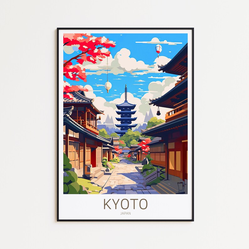 Kyoto Print, Kyoto Poster, Kyoto Wall Art, Kyoto Art Print, Kyoto Photo, Japanese Poster, Japan Poster, Japan Wall Art, Japan Print image 2