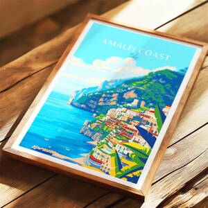 Amalfi Coast Poster - Italian Wall Art, the perfect gift and a lasting travel memory | Amalfi Coast Print image 6