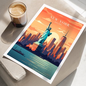 New York Travel Poster - USA Wall Art for Home Decor, the Perfect Gift ...