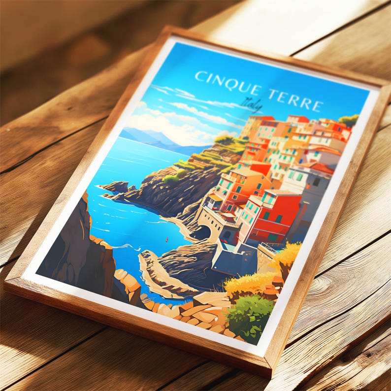Cinque Terre Poster - Italian Wall Art for Home Decor, the perfect gift and a lasting memory | Art Print image 6