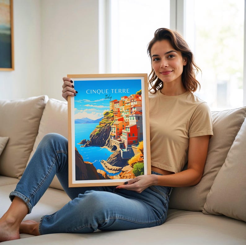 Cinque Terre Poster - Italian Wall Art for Home Decor, the perfect gift and a lasting memory | Art Print image 5