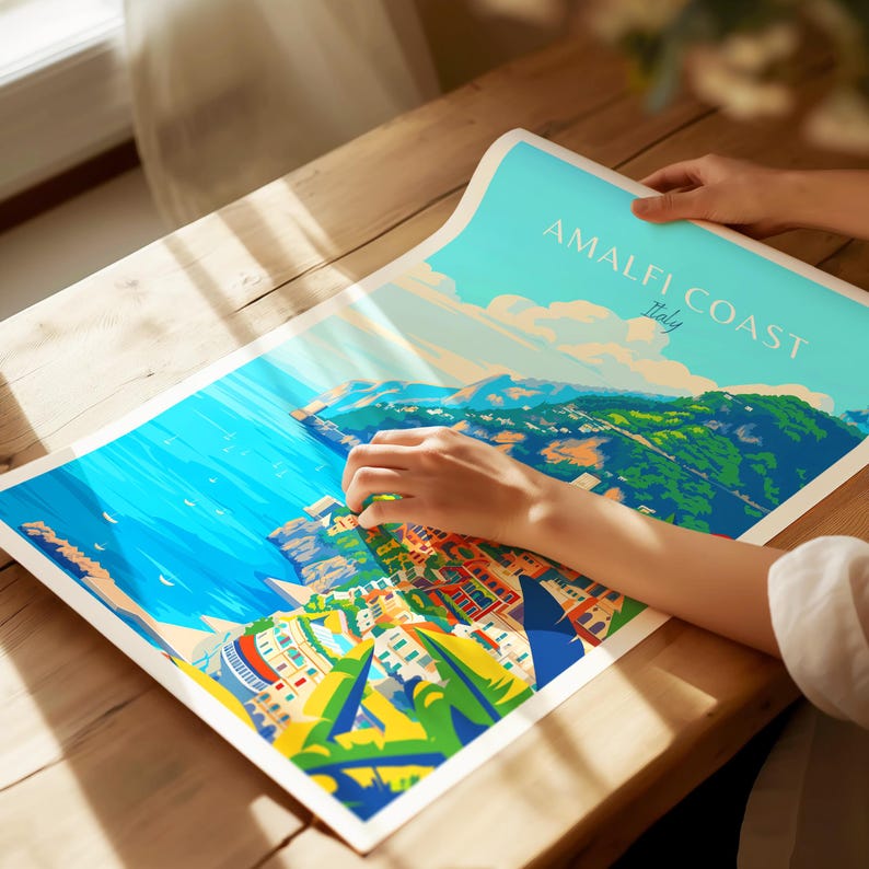 Amalfi Coast Poster - Italian Wall Art, the perfect gift and a lasting travel memory | Amalfi Coast Print image 11