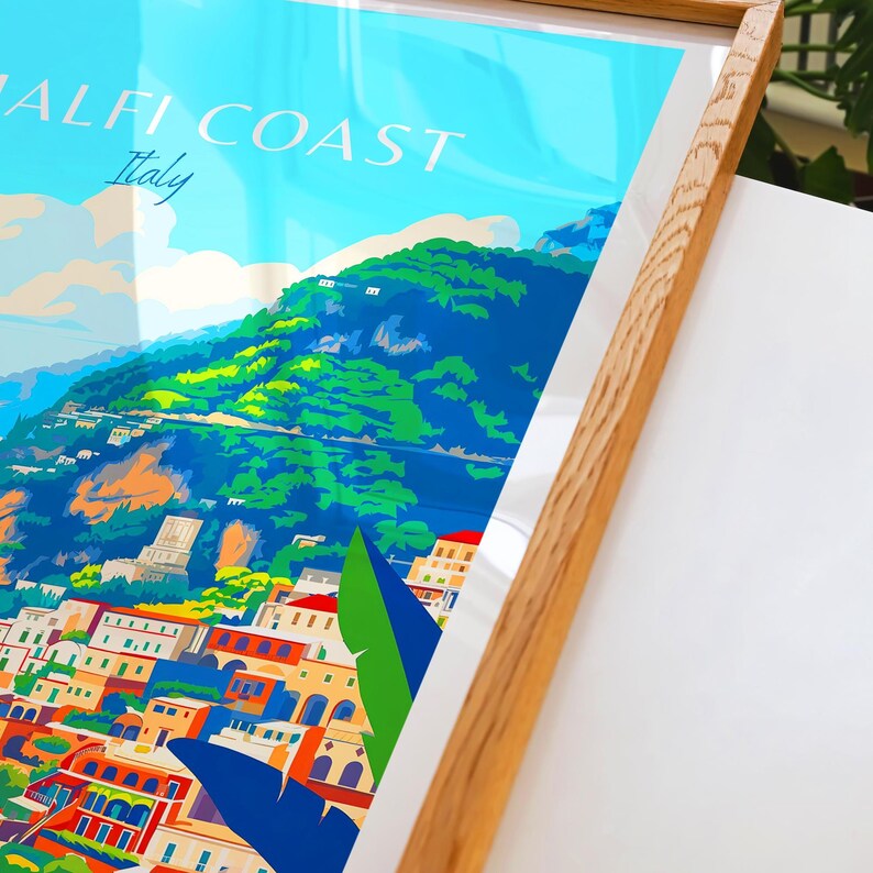 Amalfi Coast Poster - Italian Wall Art, the perfect gift and a lasting travel memory | Amalfi Coast Print image 7