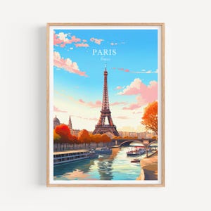 Paris Travel Poster - France Wall art for home decor, the perfect gift and a lasting memory | Art Print Paris Print