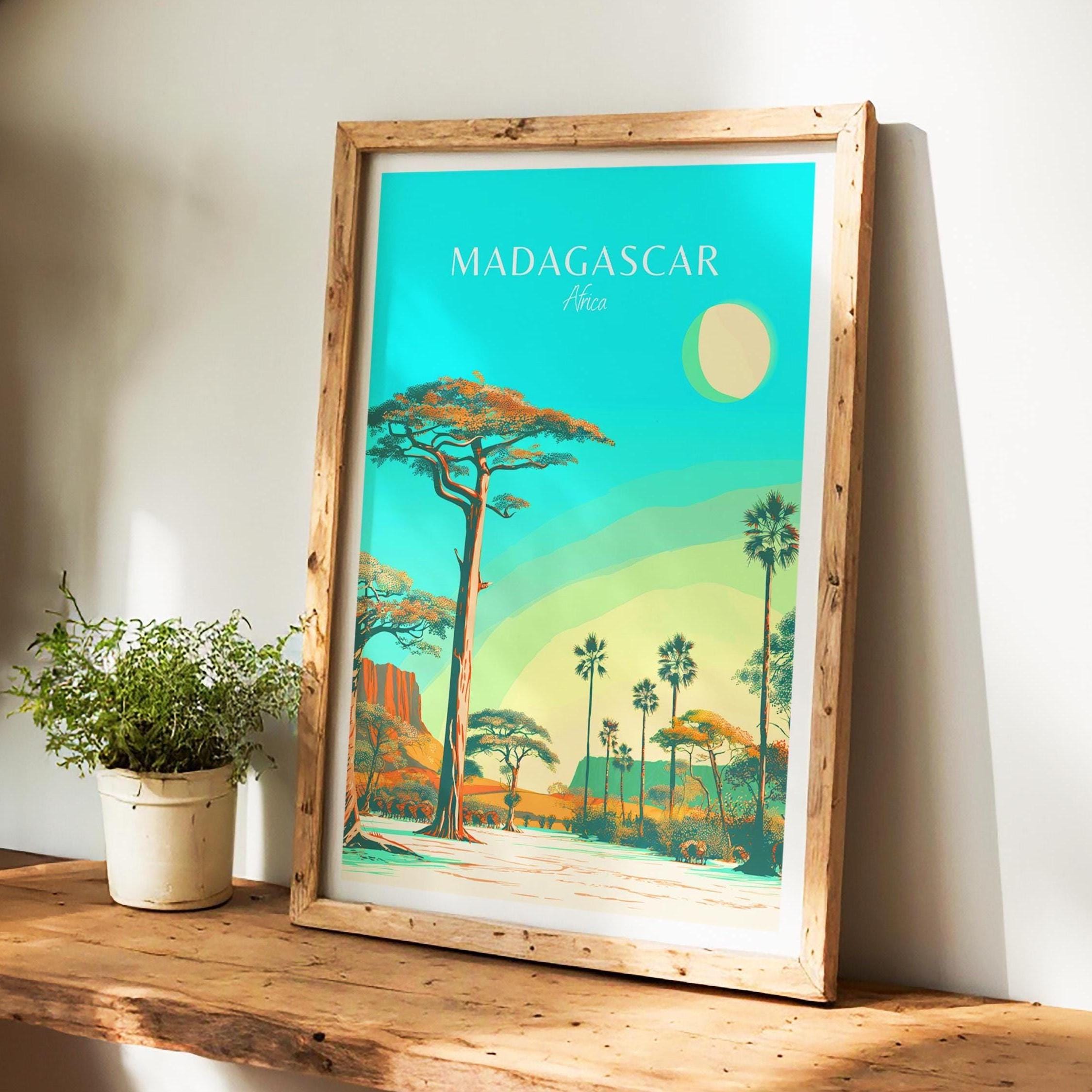 Madagascar Travel Poster - African Wall Art, the Perfect Gift and