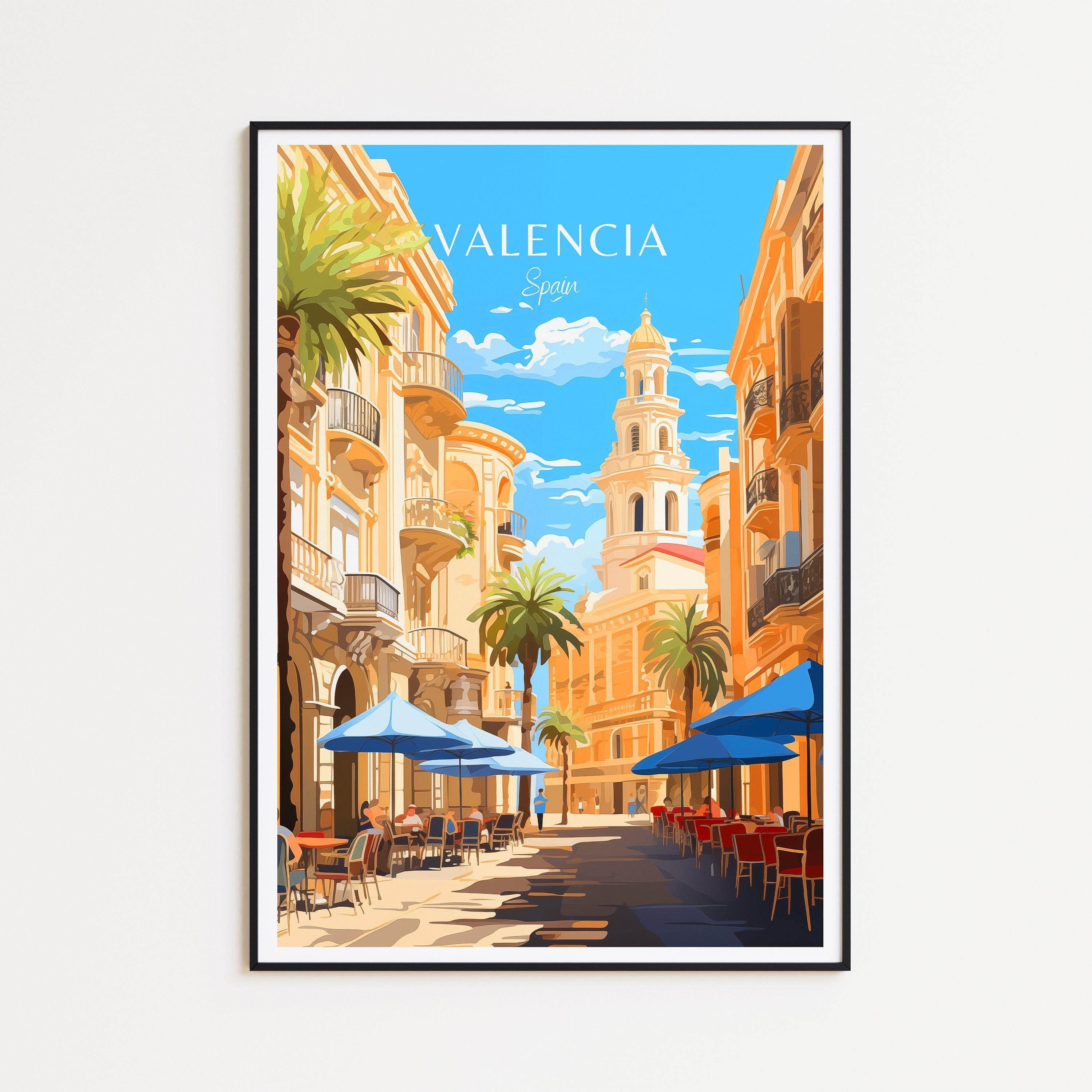 Poster Feria Valencia Rkkc - Affiche Vintage 40x60cm HQ Papier
