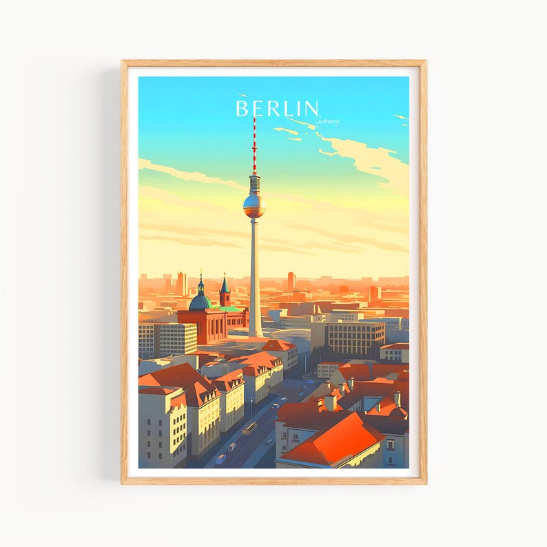 Berlin Travel Poster - Berlin Poster - Germany Wall Art for Home Decor, the perfect gift and a lasting memory | Art Print image 2