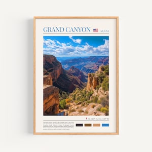 Grand Canyon Poster – USA Wall Art, the Perfect Gift and a Lasting Travel Memory | National Park Travel Art Print