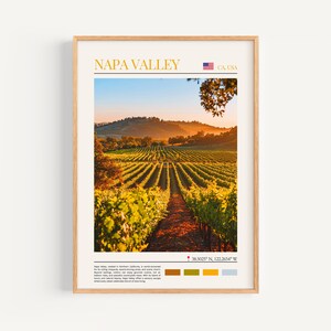 Napa Valley Poster – USA Wall Art, the perfect gift and a lasting travel memory | California Travel Art Print Wall Decor