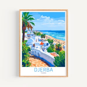 Djerba Poster - Tunisia Wall Art, the perfect gift and a lasting travel memory | Art Print