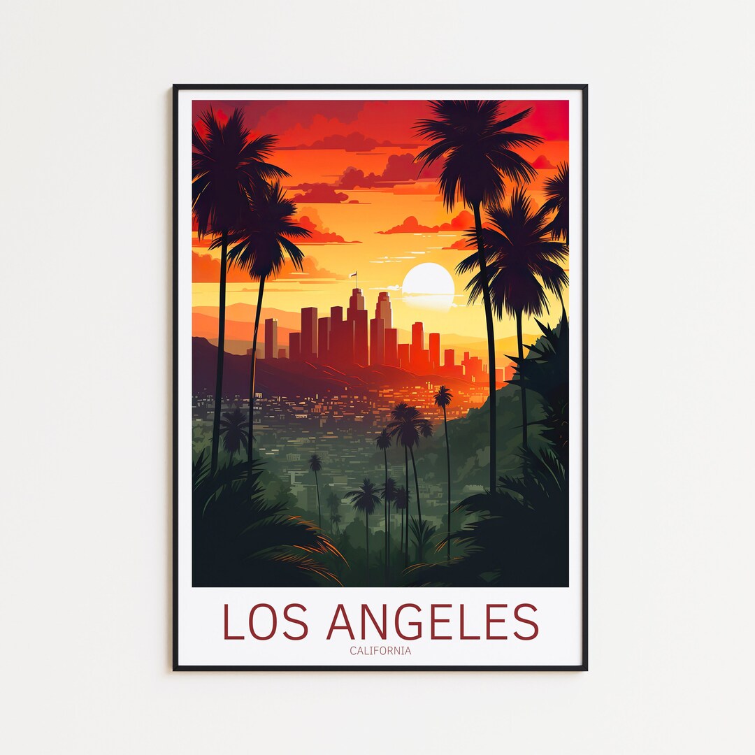 los-angeles-travel-poster-la-poster-wall-art-for-home-decor-the