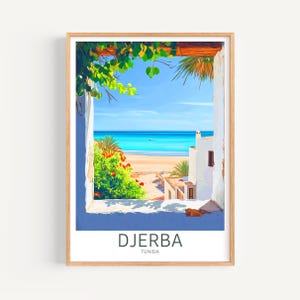 Djerba Poster - Tunisia Wall Art, the perfect gift and a lasting travel memory | Art Print