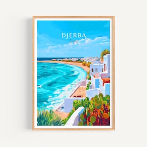 Djerba Poster - Tunisia Wall Art, the perfect gift and a lasting travel memory | Art Print