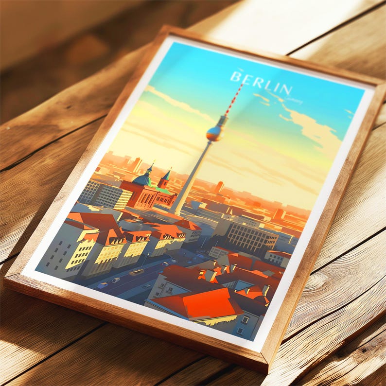 Berlin Travel Poster - Berlin Poster - Germany Wall Art for Home Decor, the perfect gift and a lasting memory | Art Print image 6