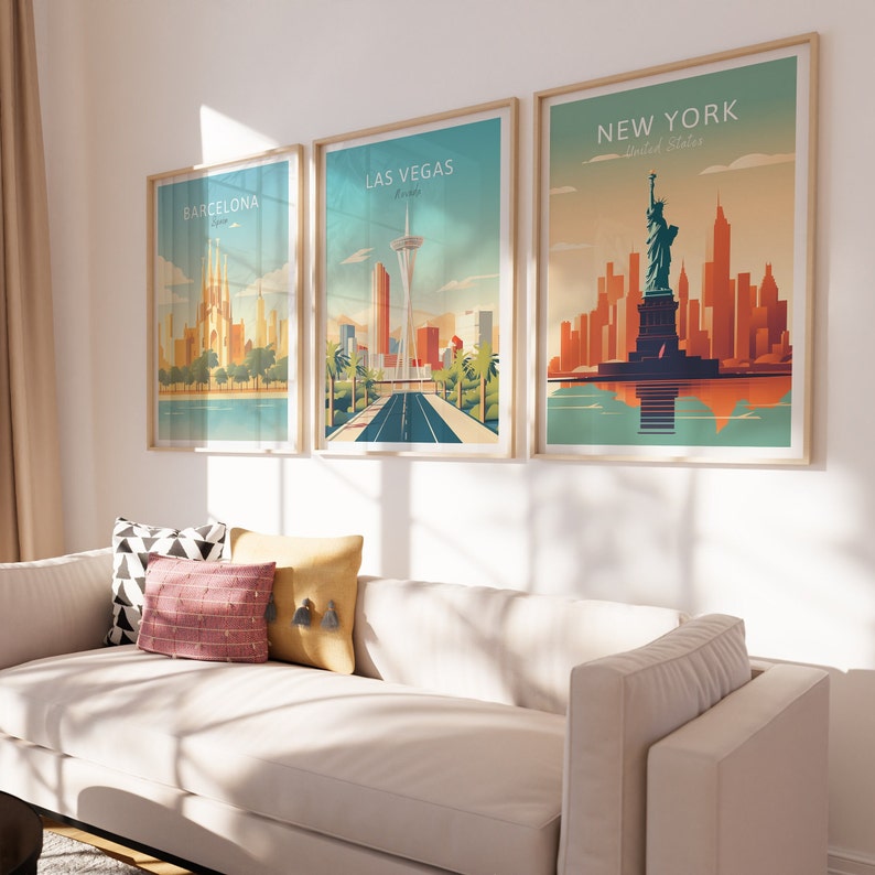 Las Vegas Travel Poster Nevada Wall Art for Home Decor, the Perfect