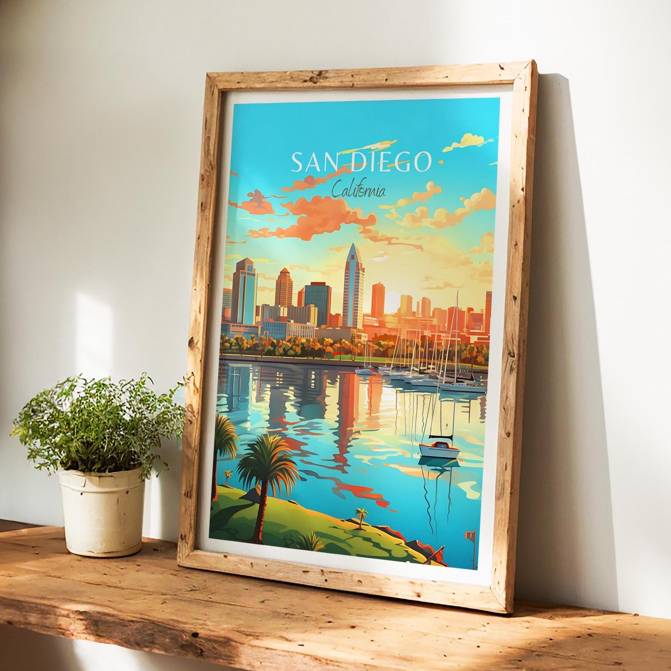 San Diego Poster - California Wall Art for Home Decor, the Perfect