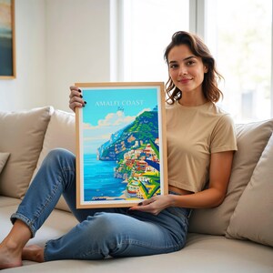 Amalfi Coast Poster - Italian Wall Art, the perfect gift and a lasting travel memory | Amalfi Coast Print image 5